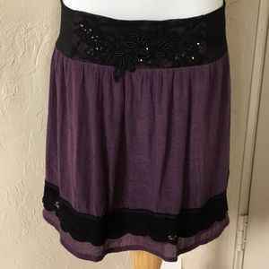 Stoosh Purple Mini Skirt